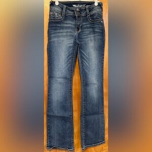 Wallflower Women's Dark Blue Flare Jeans